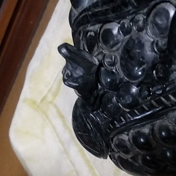 超特大7.4kg 天然石 オブシィディアン 黒曜石 貔貅(三本足蛙) 蝙蝠 亀