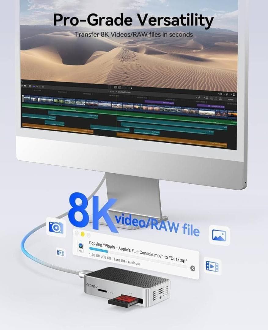 ORICO カードリーダー CFexpress Type B/ A/SD/TF