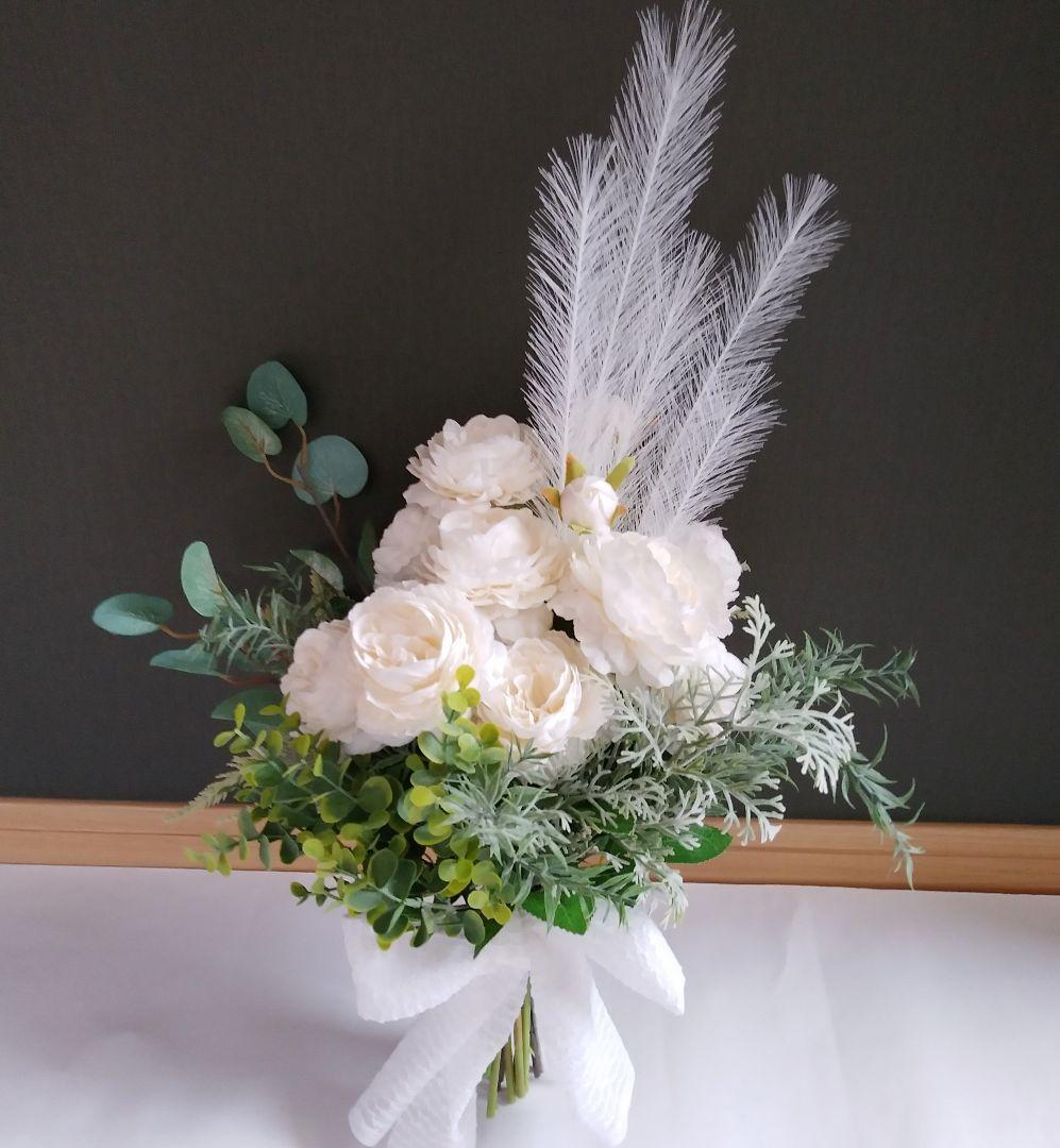 花束　ブライダル　海外ウェディング　ナチュラル　ガーデン　撮影　ローズ　バラ