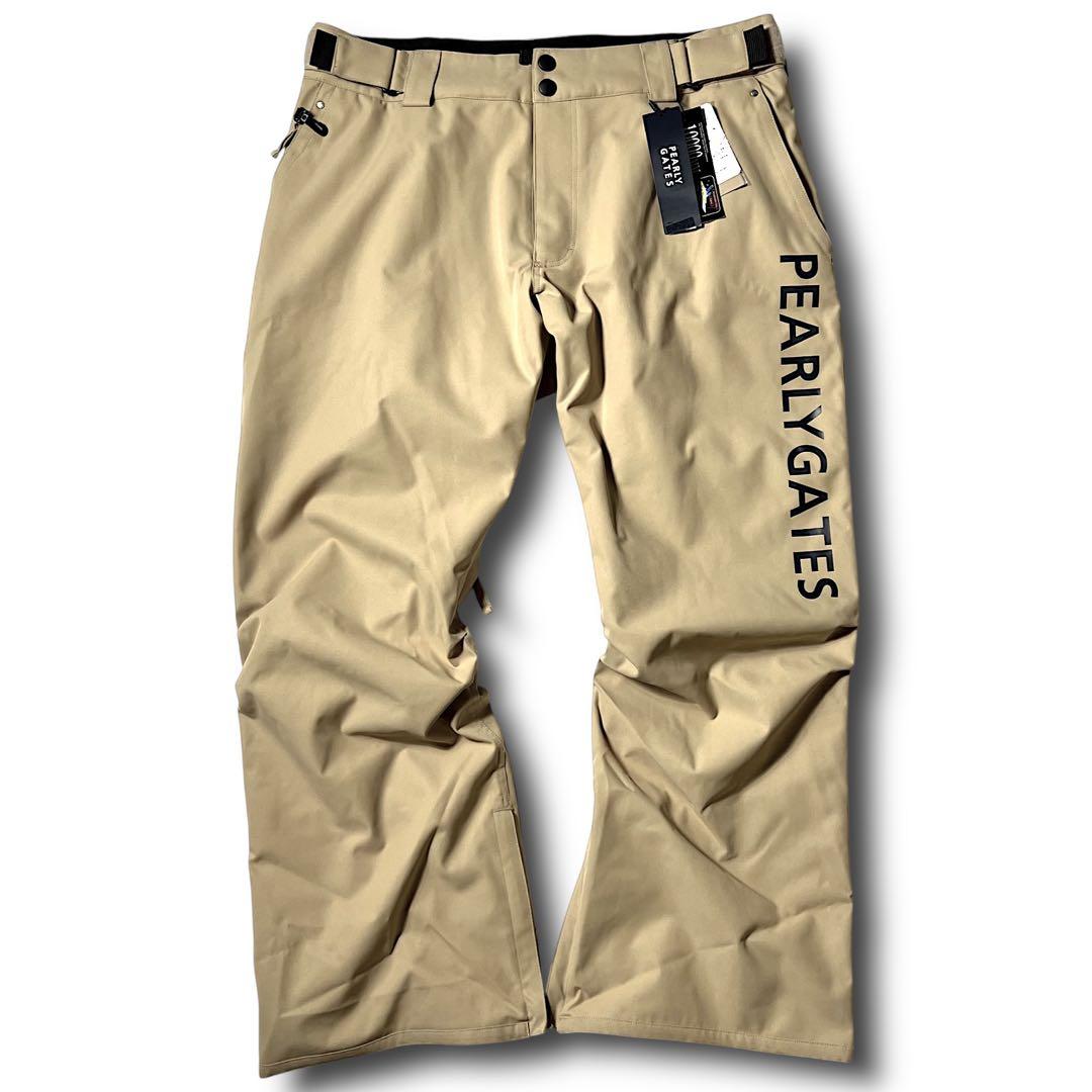 ベージュ パーリーゲイツ 定3.9万 防汚防水防風 ストレッチ スノーウェア