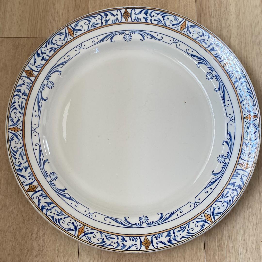 Creil et Montereau大きいお皿（３１cm) クレイユモントロー