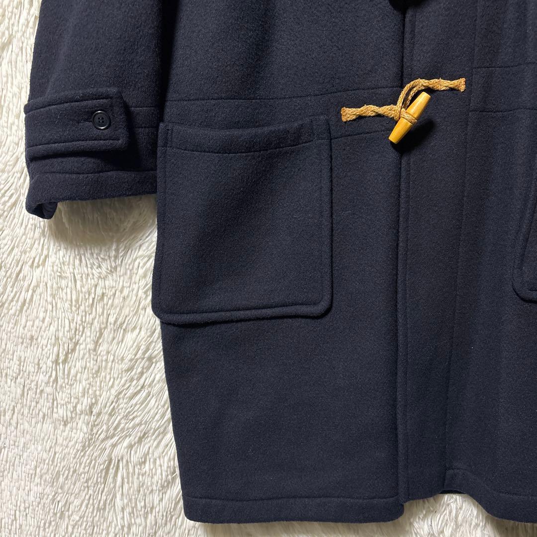 グローバーオール✨　ダッフルコート　白タグ　ネイビー　ウール　XL