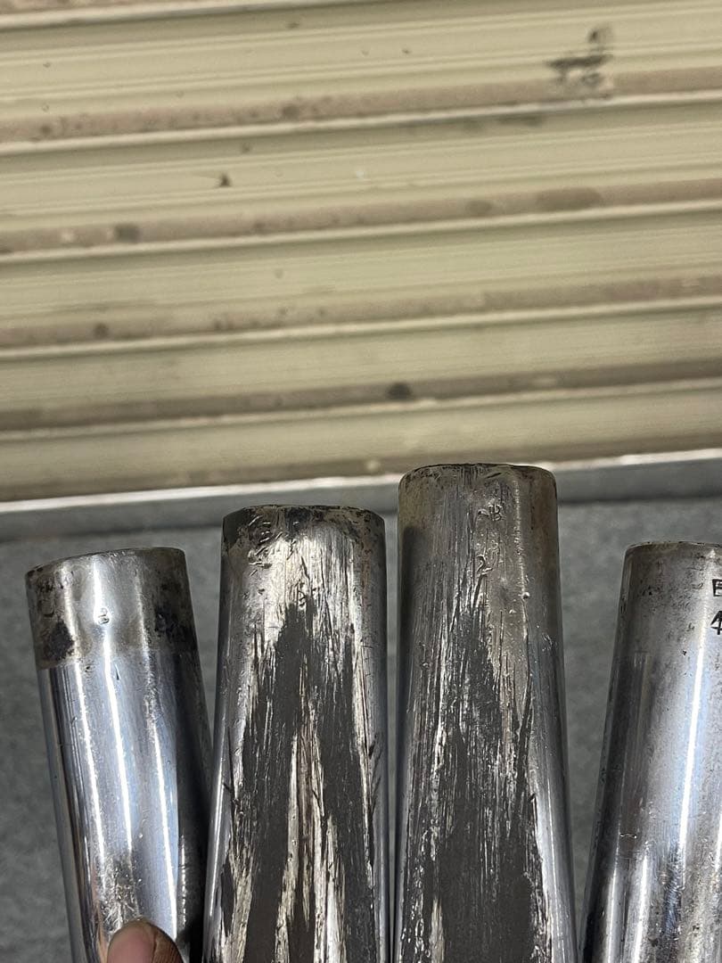 CBX400F RPMマフラー 　当時物　規制前？　へこみ有り