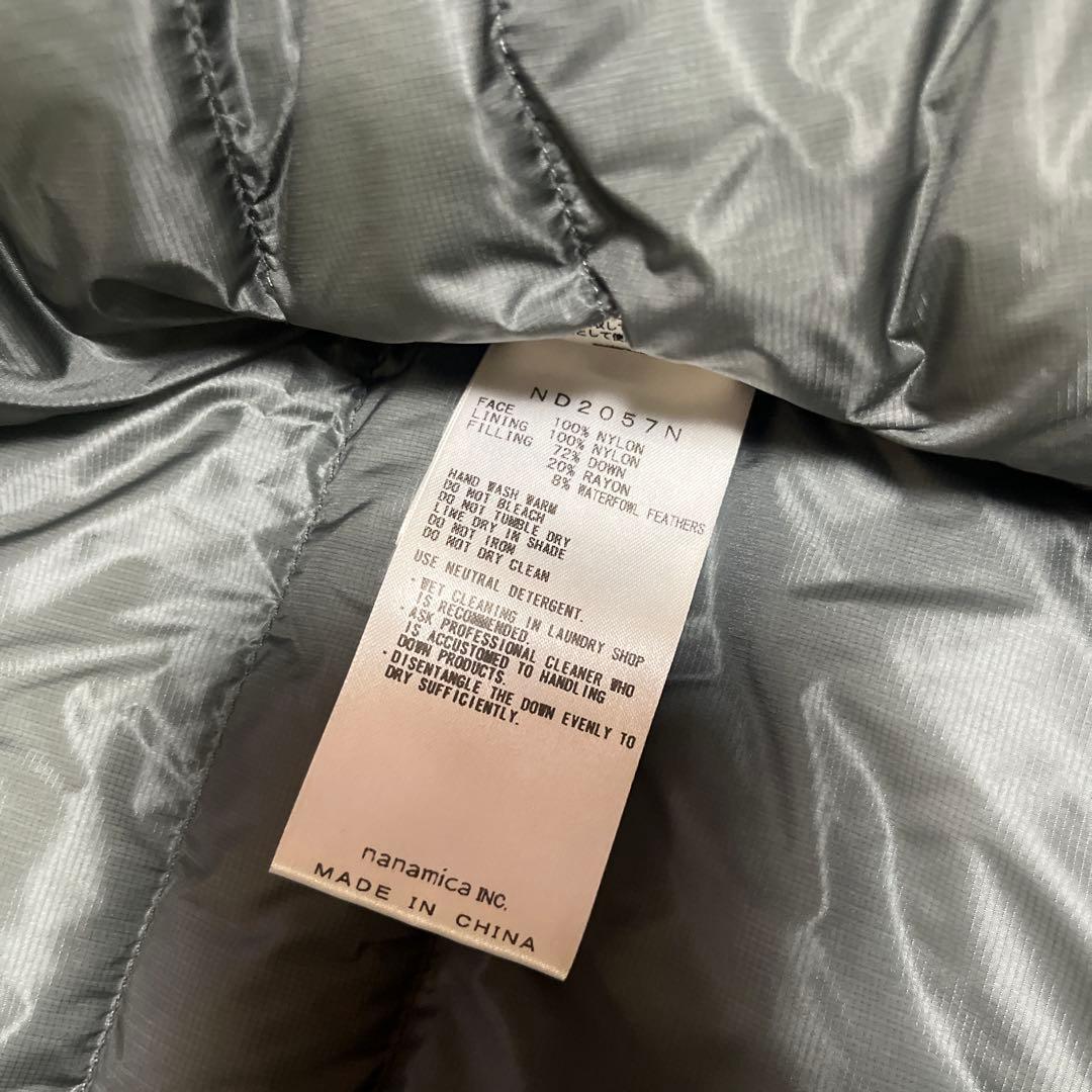 ノースフェイス パープルレーベル フィールドダウンカーディガン M グレー 美品