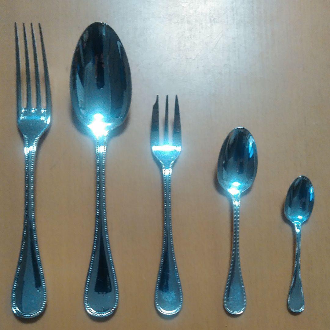 【おさら様限定】クリストフルシルバー（銀メッキ）カトラリー５本✕２セット【中古】