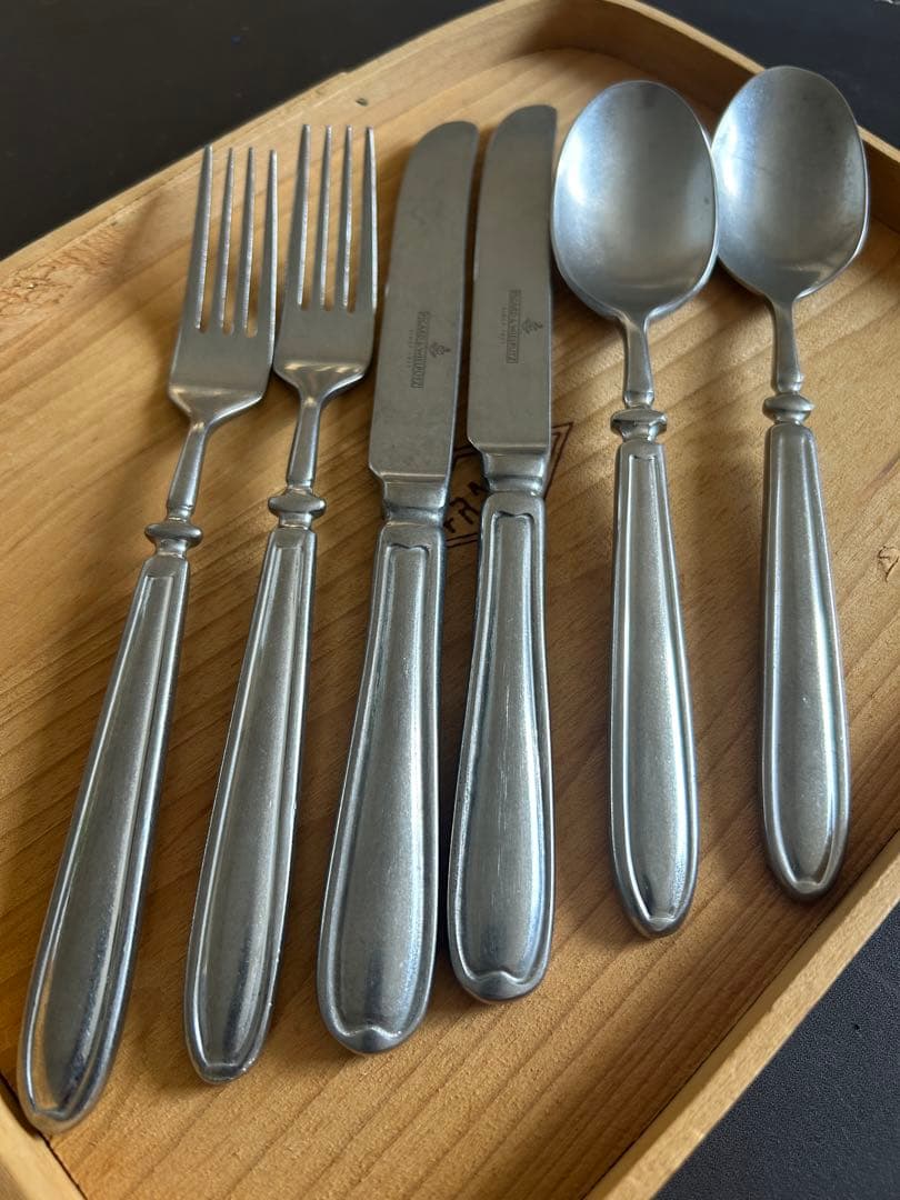 ランドハウス ヴィンテージ　テーブルスプーンフォークナイフ2セット②　カトラリー