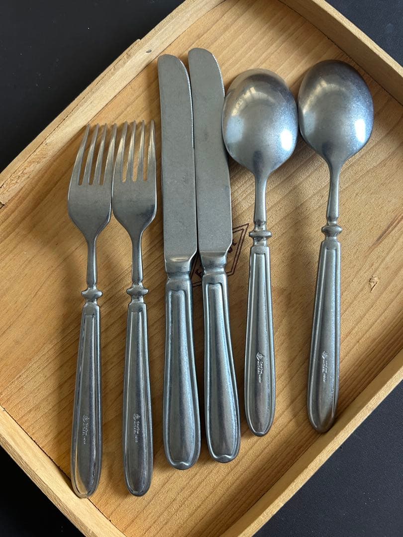 ランドハウス ヴィンテージ　テーブルスプーンフォークナイフ2セット②　カトラリー