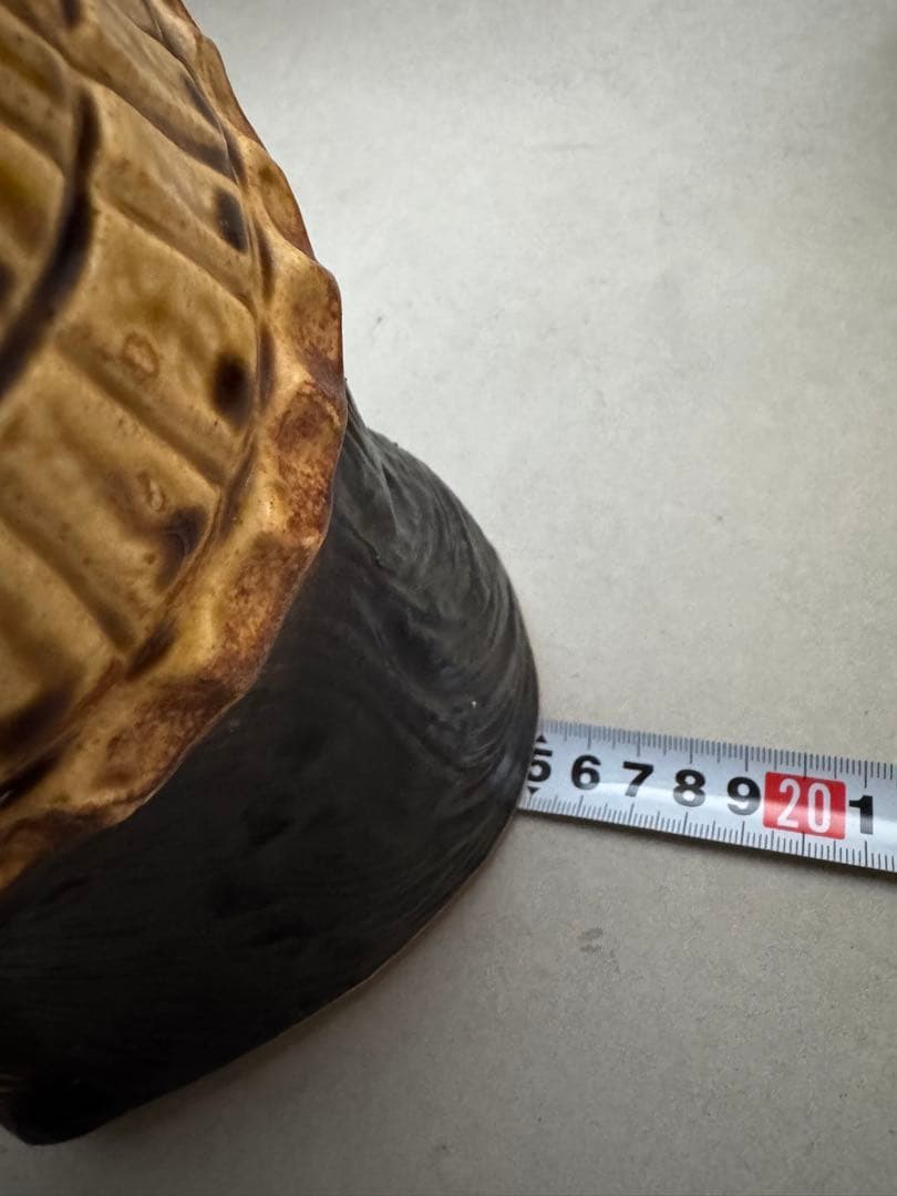 縁起物 たぬき 置物 陶器製 ペア 昭和レトロ 商売繁盛