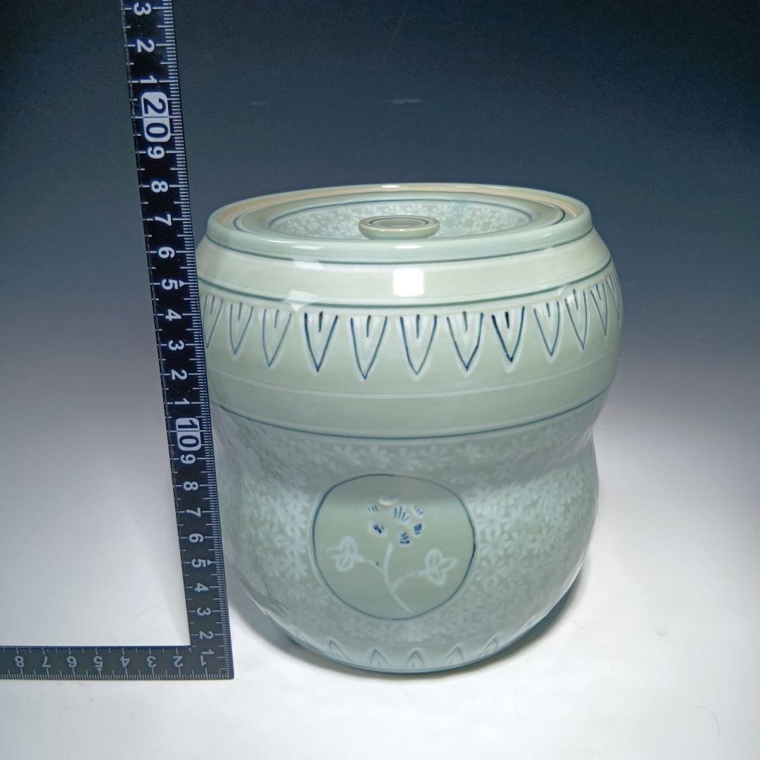 茶道具　手塚祥堂　高麗青磁皆具一式　 美品　共箱