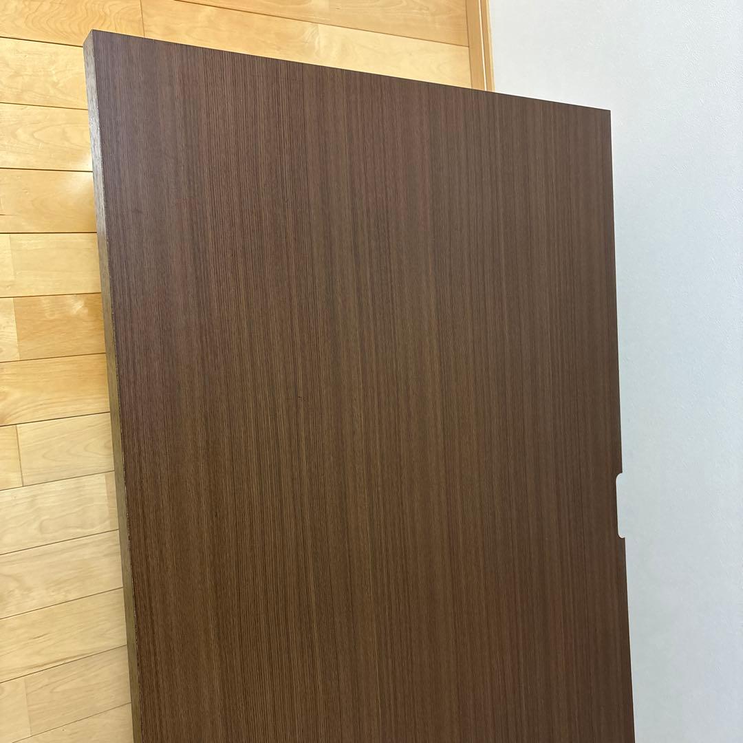 組み立て完了品　未使用　ローデスク　幅1200mm コード穴付き　ダークブラウン