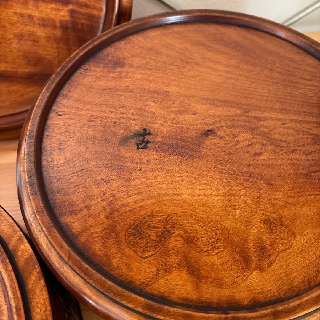 烏城彫　二段丸重　重箱　木の器　伝統工芸