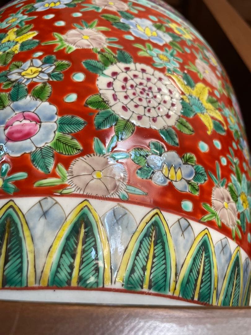 錦手　伊万里焼○○火鉢　※木箱入り❗️