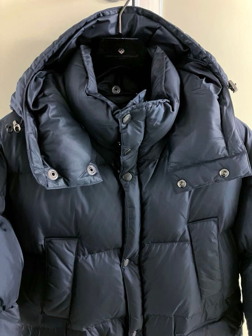 【Barbour】NAVY Hooded Bedale down Jacket