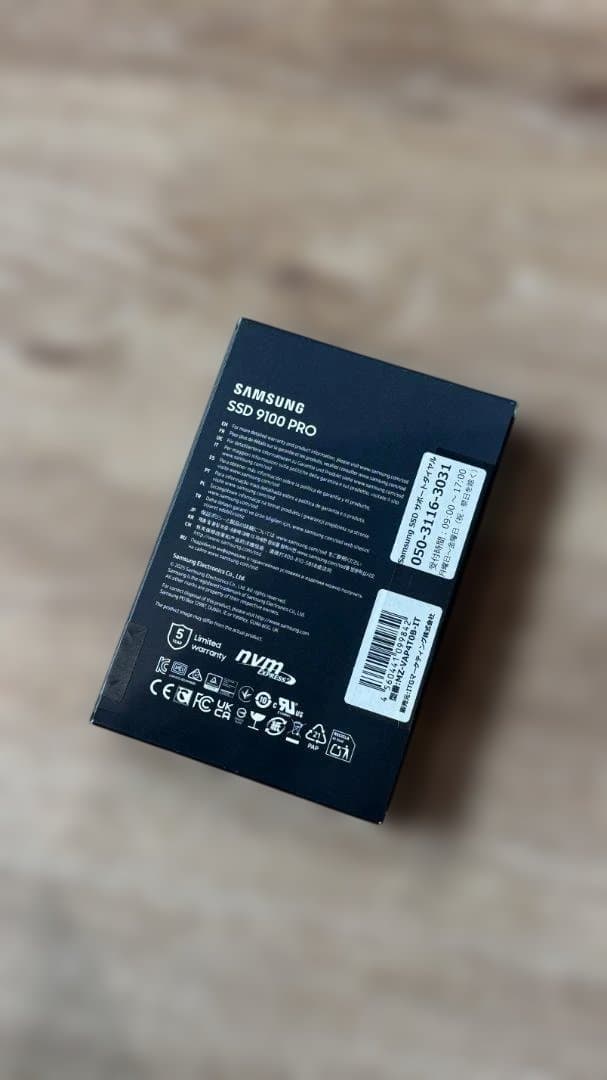 新品！Samsung SSD 9100 PRO 4TB