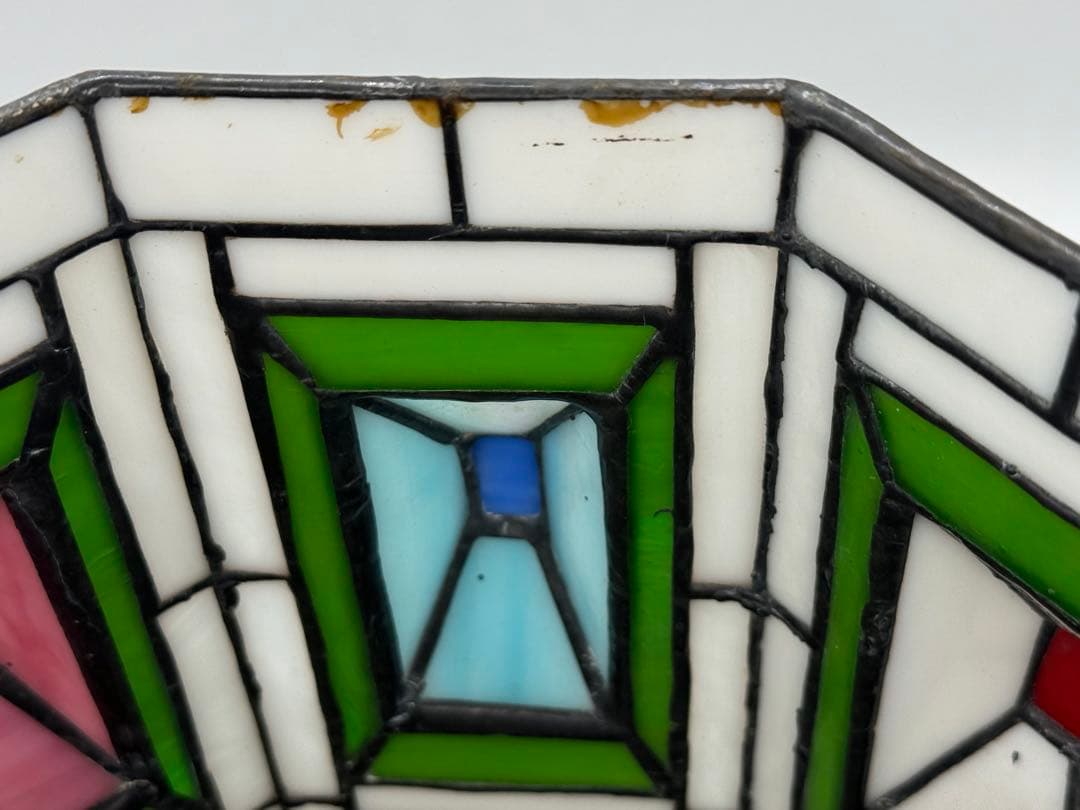 時代　ステンドガラス　ランプシェード　インテリア　置物　送料込み260113