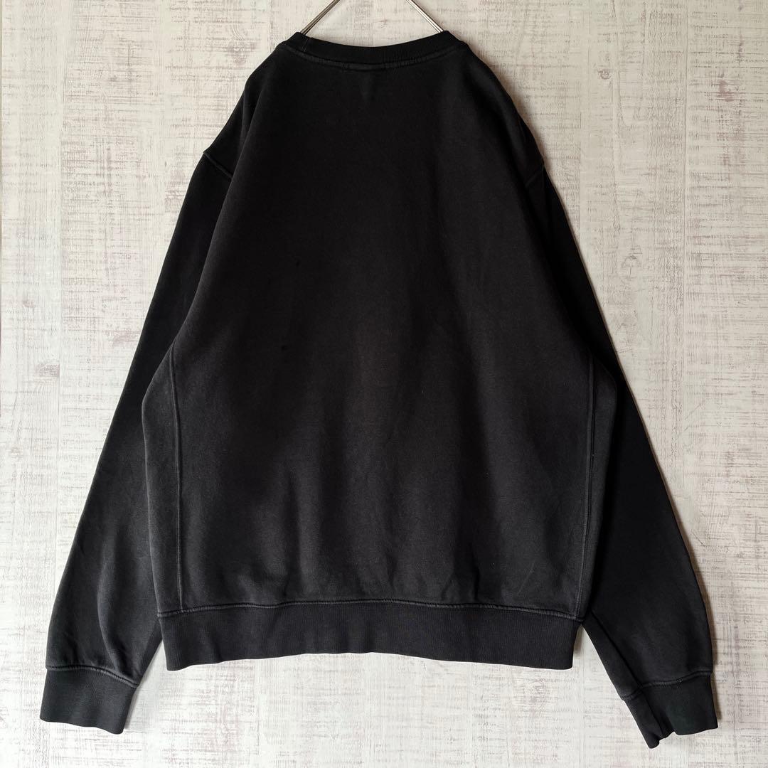 NIKE ナイキ 花柄 刺繍 スウェット トレーナー センターロゴ 黒 M