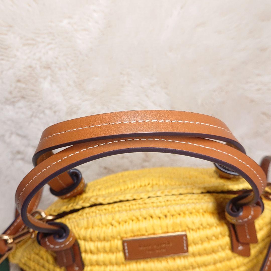 ケイトスペード レモン ドロップ ストロー クロスボディ トートバッグ イエロー