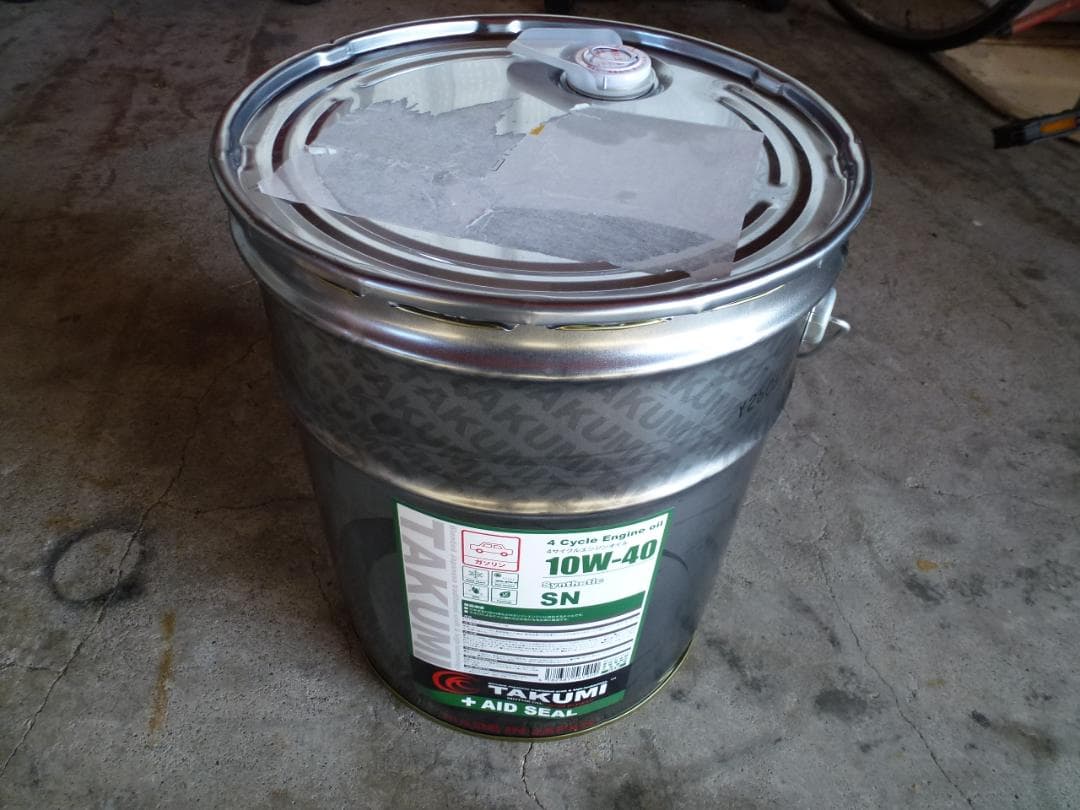 TAKUMI 10W-40 SN ガソリン車専用 オイル 　残り約15L