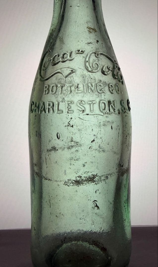 D1 レア 1904-5年製 コカコーラ ボトル Charlston,S.C 瓶