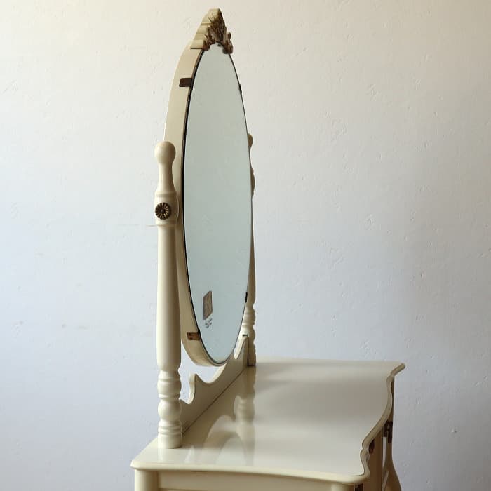 ヴィンテージ シャビーシック ドレッサー ホワイト ピアノ塗装 古家具