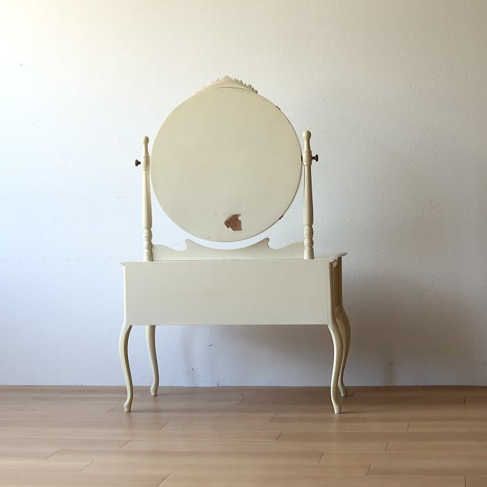 ヴィンテージ シャビーシック ドレッサー ホワイト ピアノ塗装 古家具