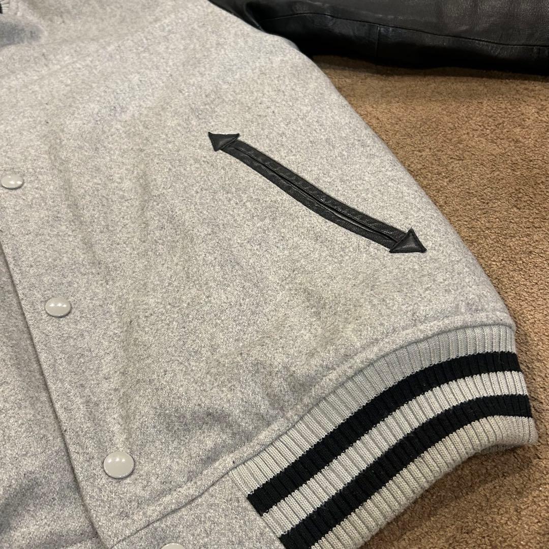 最終価格　ニューエラ スタジャン　Lサイズ　グレー/ブラック　山羊革　ゴート