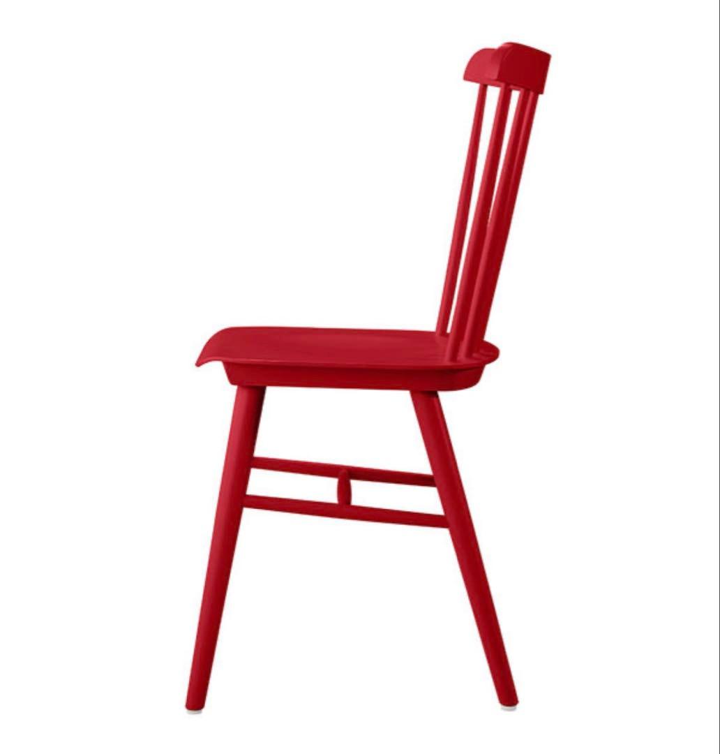 ④Oliver　ダイニングチェア ウィンザーチェア　希少 レッド まとめ買いOK