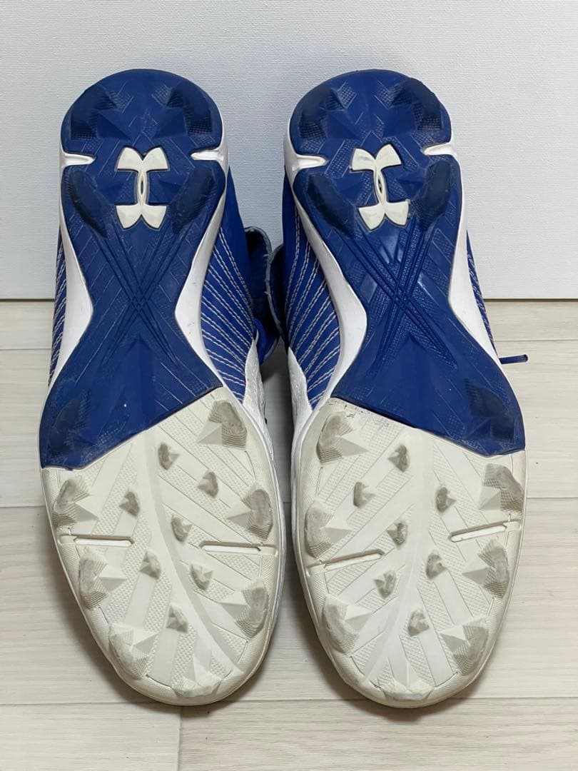 アンダーアーマー Harper モデル　ブルー ポイントスパイク26cm 中古品