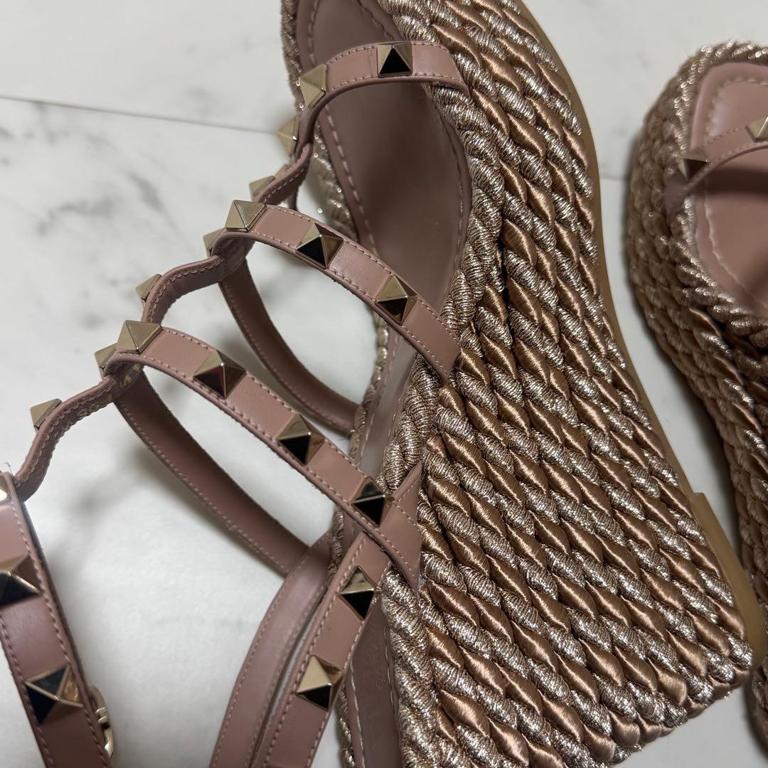 VALENTINO★ヴァレンティノ★スタッズ★ブラック★ウェッジサンダル 35
