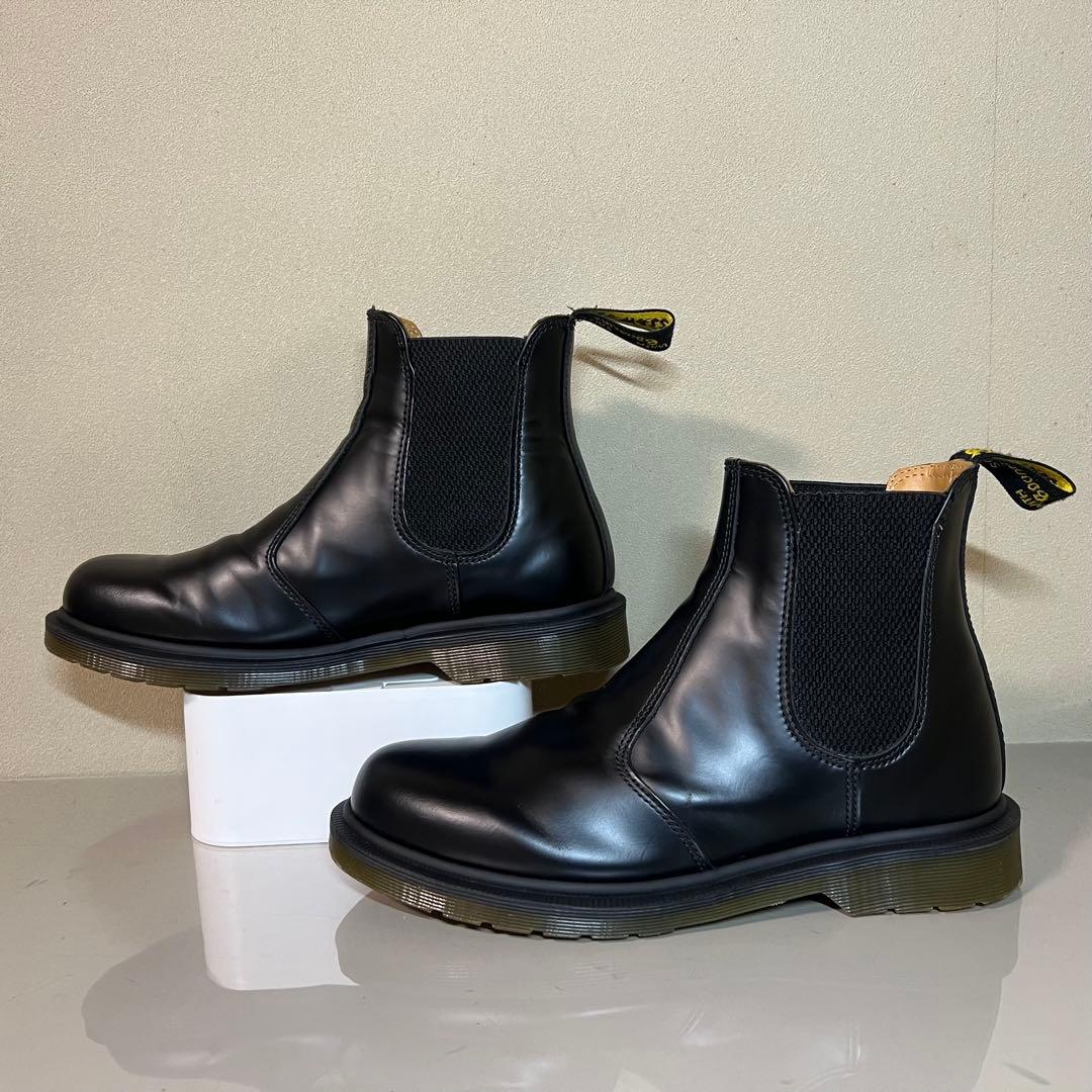 【美品】ドクターマーチン サイドゴアブーツ 2976 UK7 ブラック 箱付き