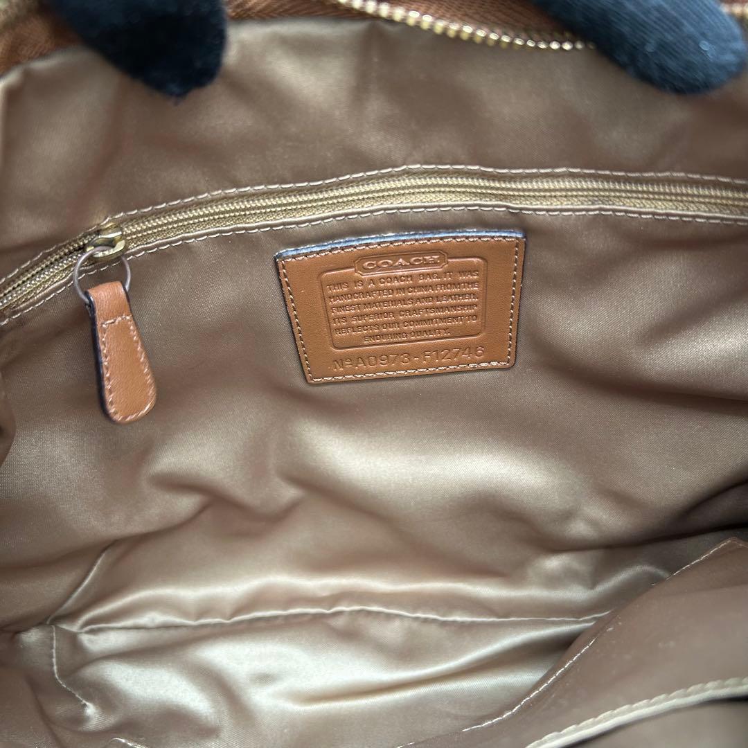 バッグ Coach Shoulder Bag Denim Signature Y2k