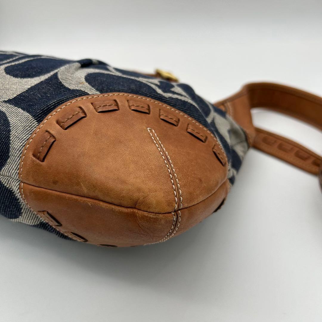 バッグ Coach Shoulder Bag Denim Signature Y2k