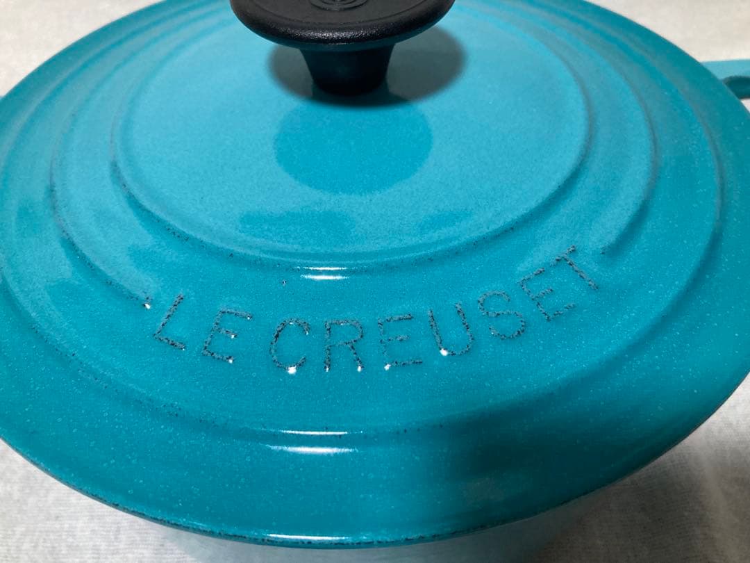 ル・クルーゼ　ココットロンド　18㎝　ターコイズ