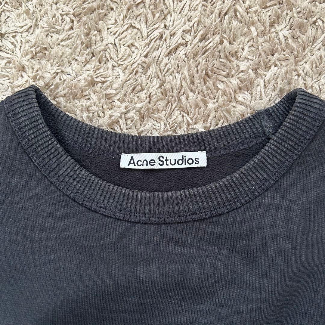 Acne Studios アクネ　ロゴスウェット　トレーナー　ブラック