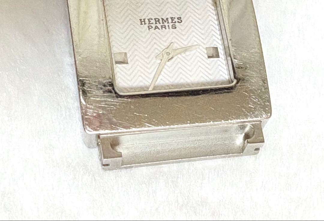 プレゼント付！ エルメス/HERMES ベルトウォッチ ブルージーン・キャメル
