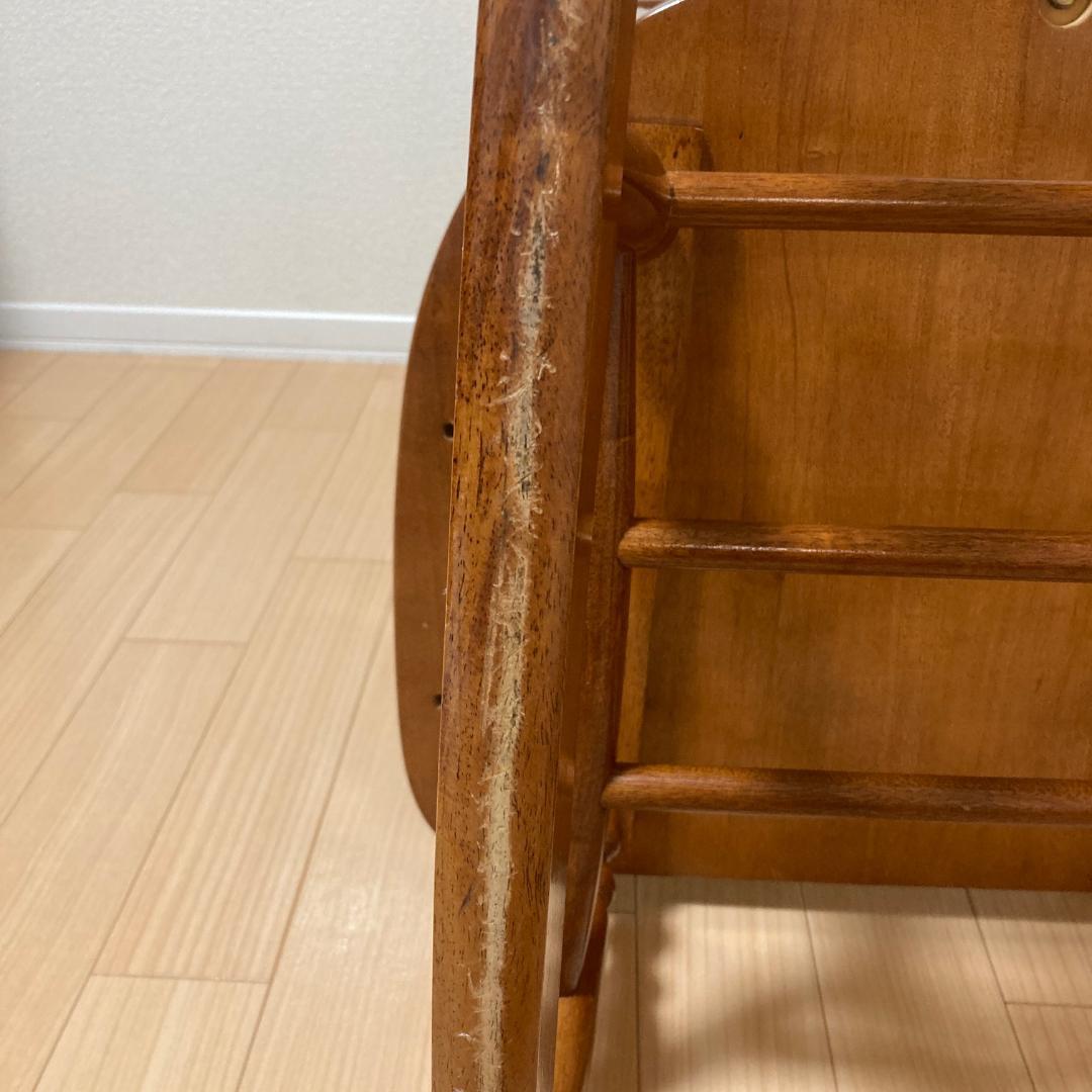 ロッキングチェア アンティーク調 スラットバック 木製 アーム付 クラシック