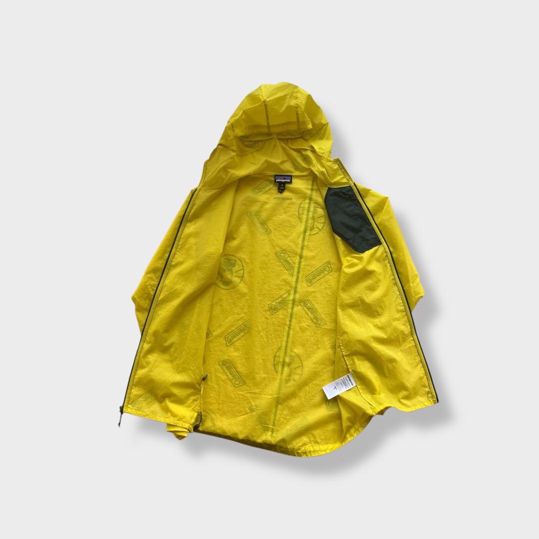パタゴニアpatagoniaフーディニジャケットMイエローULハイクナイロン