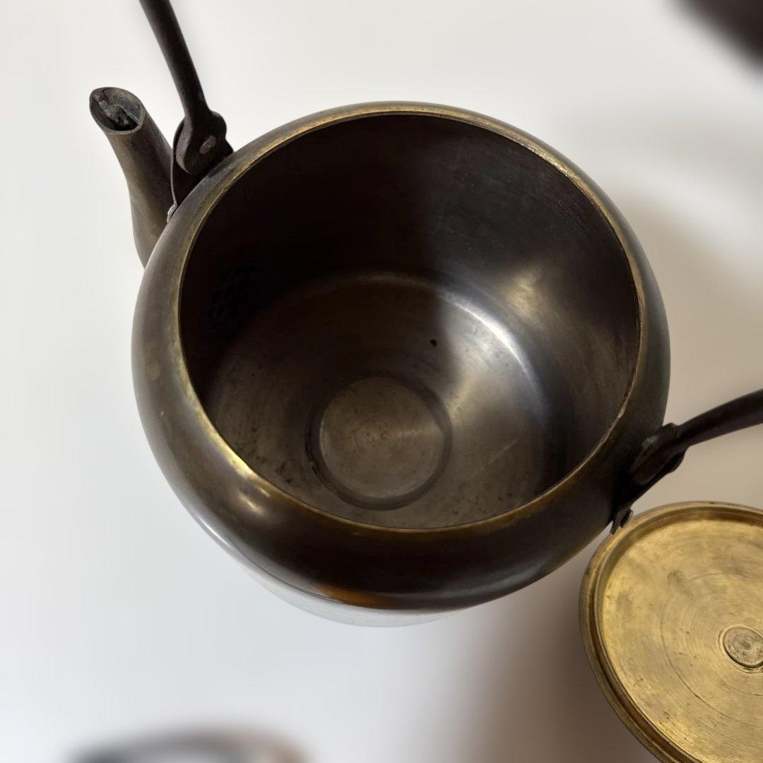 レトロ アンティーク 銅製やかん ヤカン 山西造船鉄工所 ずっしり重い2kg超