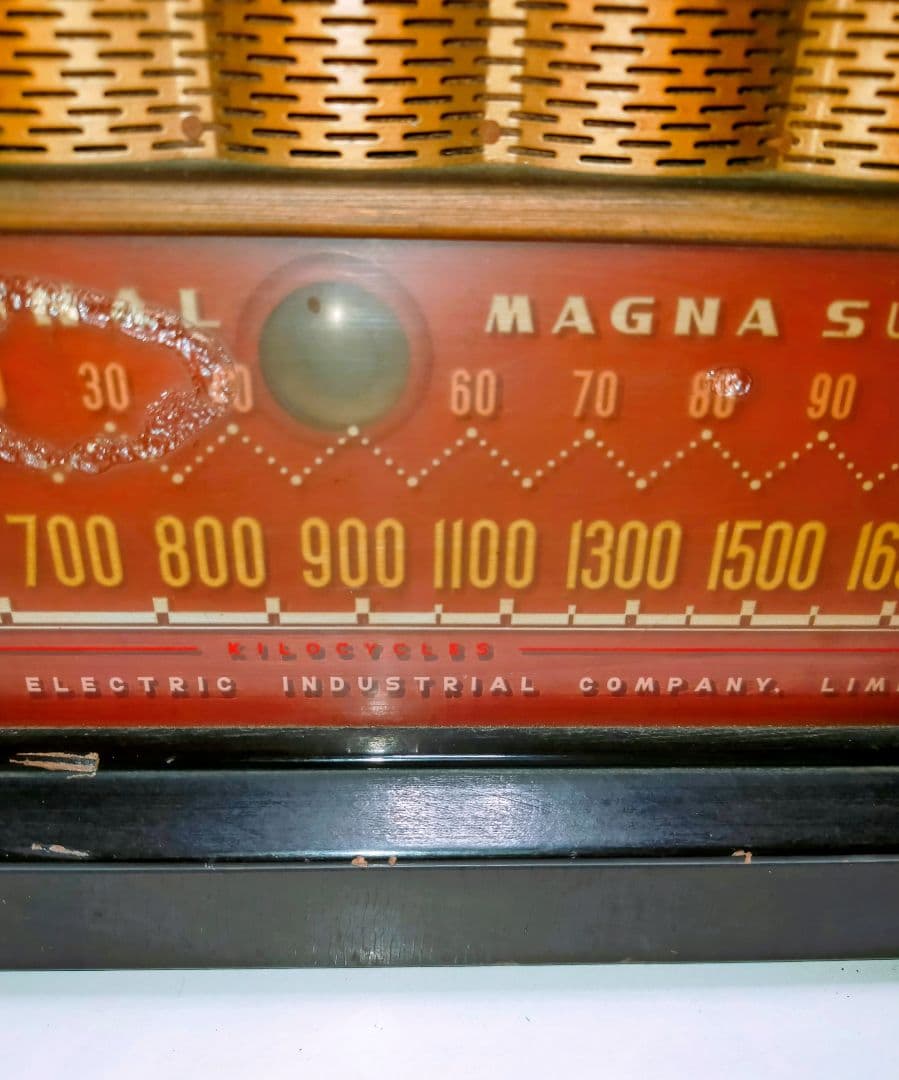 希少 ナショナル 真空管ラジオMAGNA SUPER BX-210 昭和レトロ