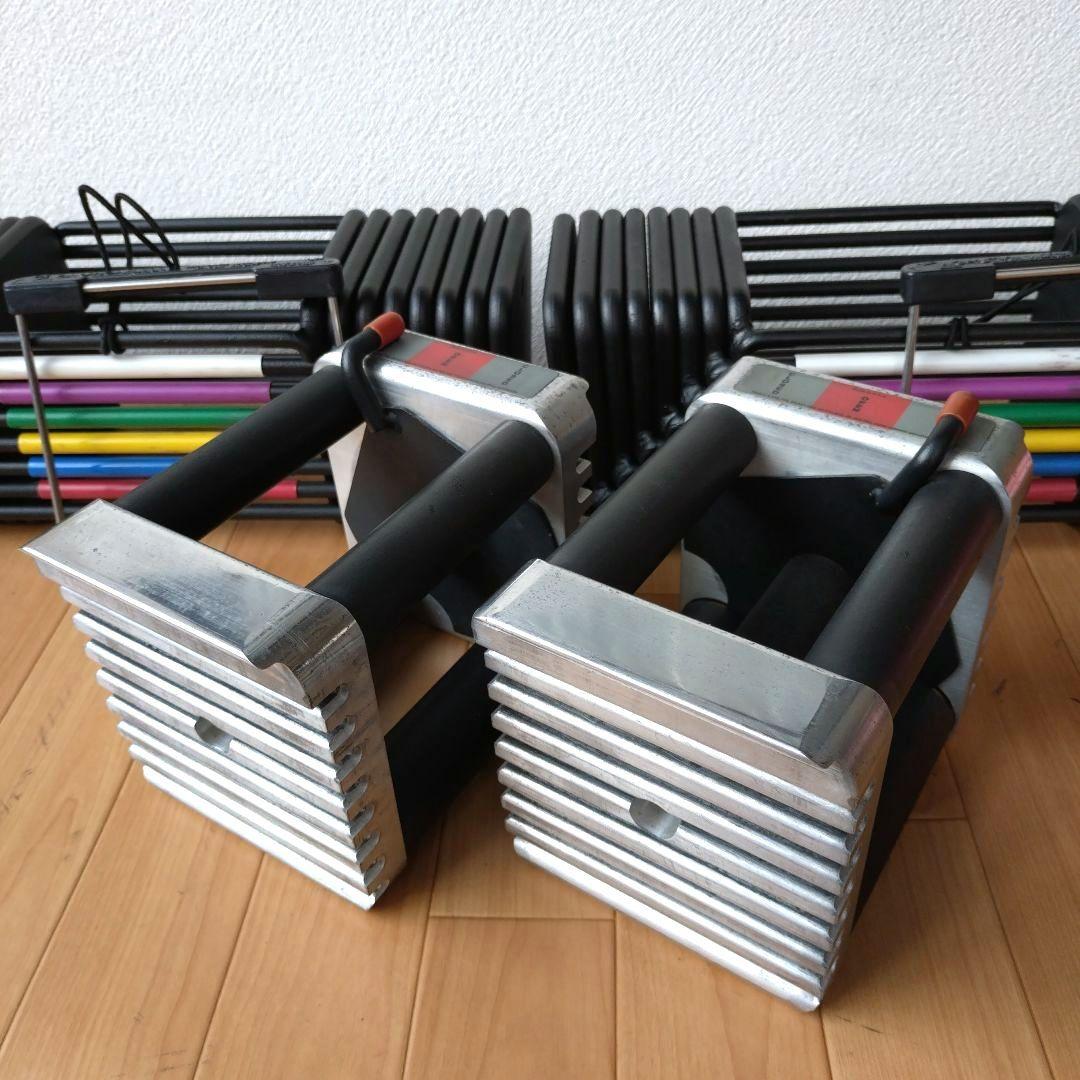 ②幻の初代 POWERBLOCK 43kg アルミ削り出しハンドル 計86kg