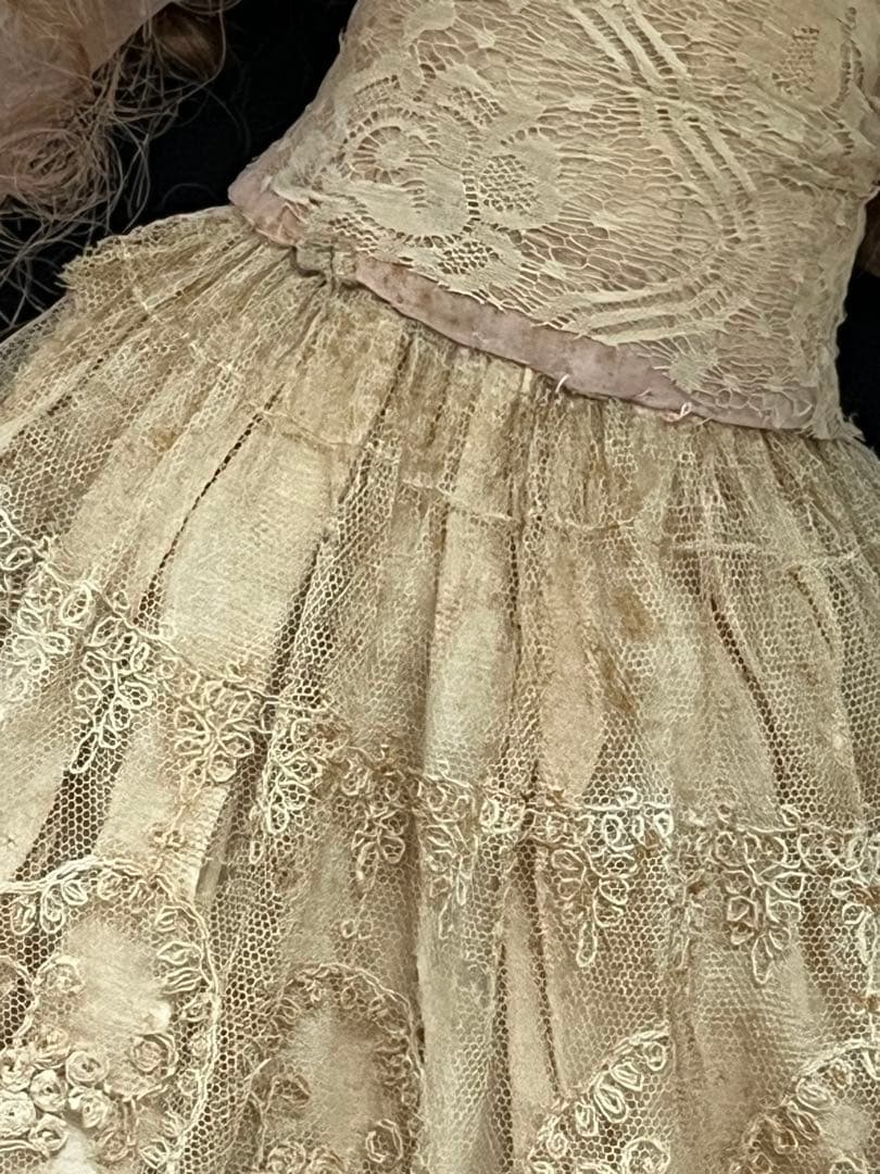 アンティークフランスフレンチヴィクトリアン ブドワールドール創作人形ビスクドール