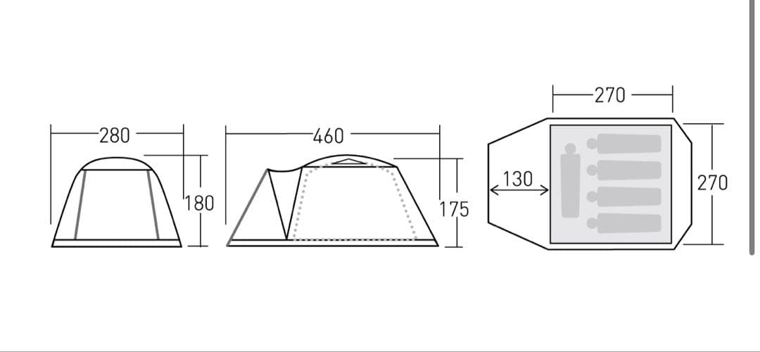オガワ　Pista 35テント オリーブグリーン