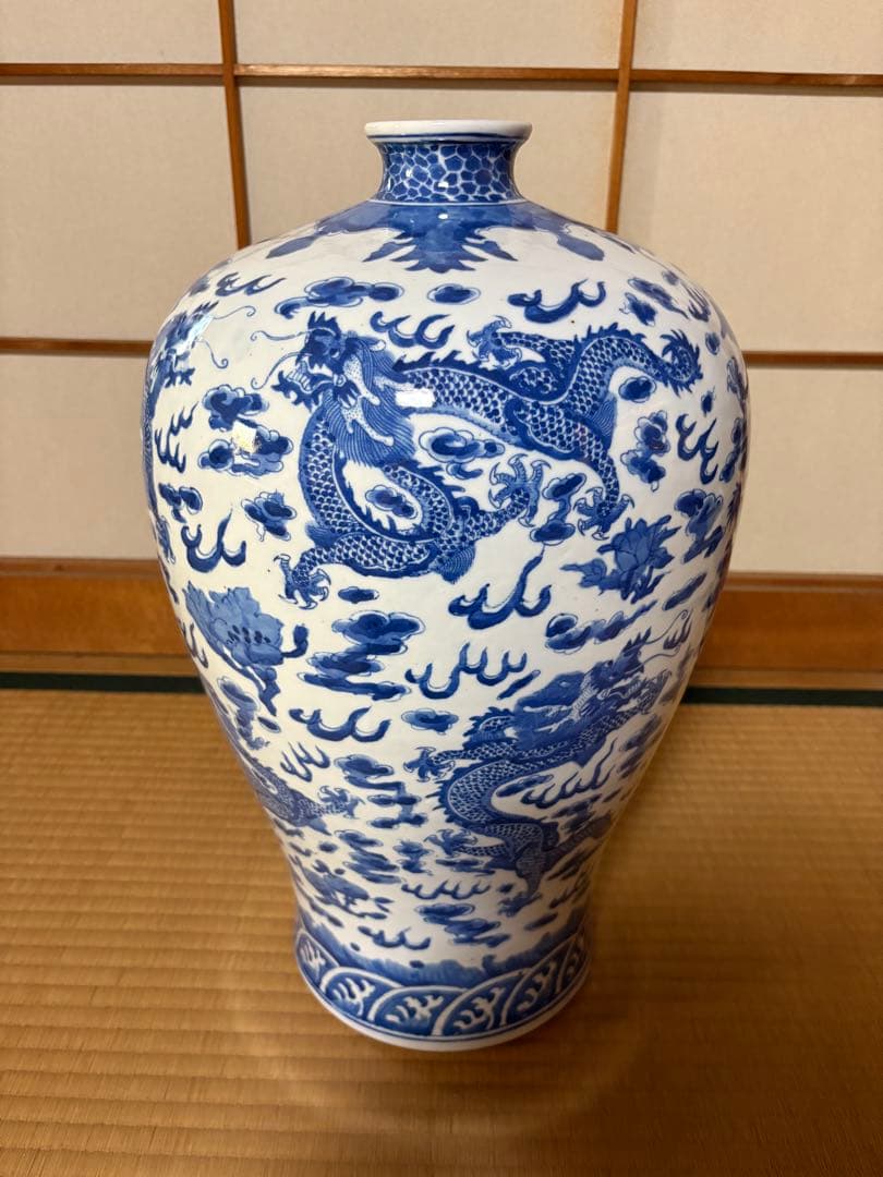 壺　置物　龍