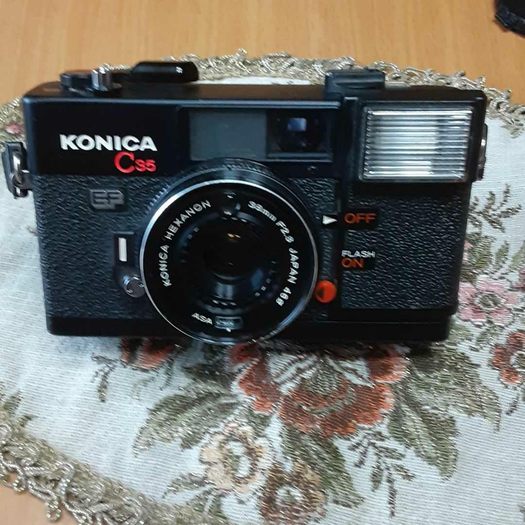 KONICA C35 EF ブラックコンパクトフィルムカメラ