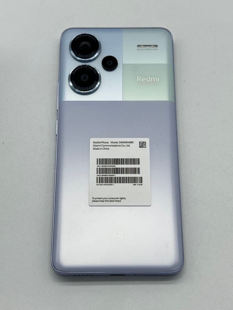 XIAOMI RedmiNote13Pro+5G 12+512GB SIMフリー