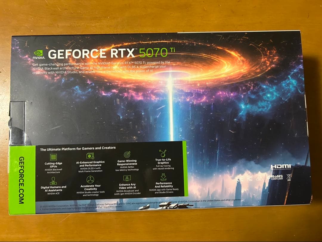 グラフィックボード・グラボ・ビデオカード GeForce RTX 5070ti