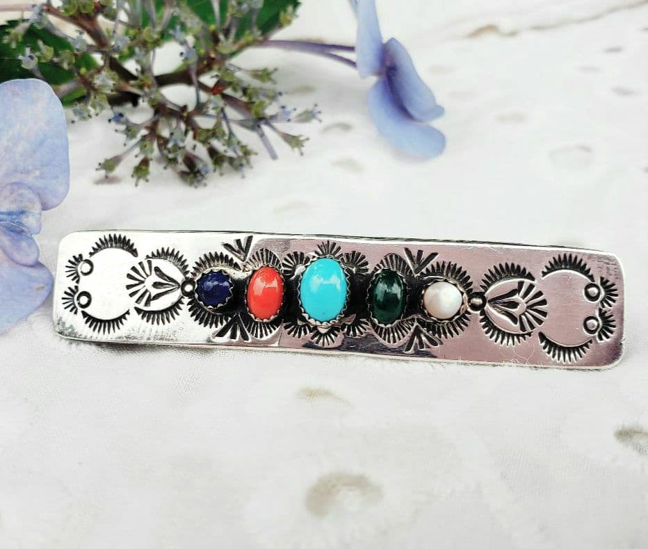 インディアンジュエリー　シルバー925 ナバホ　ターコイズ　ラピスラズリー　珊瑚
