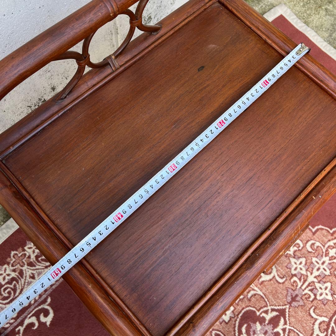 古家具 籐ラタン家具◾️KOIZUMI 小泉 ナチュラル天然素材 飾り棚 シェルフ