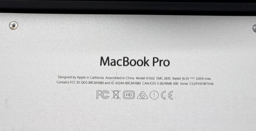 MacBook本体 MacBook Pro (Retina 13\" 2015) 16GB/256GB
