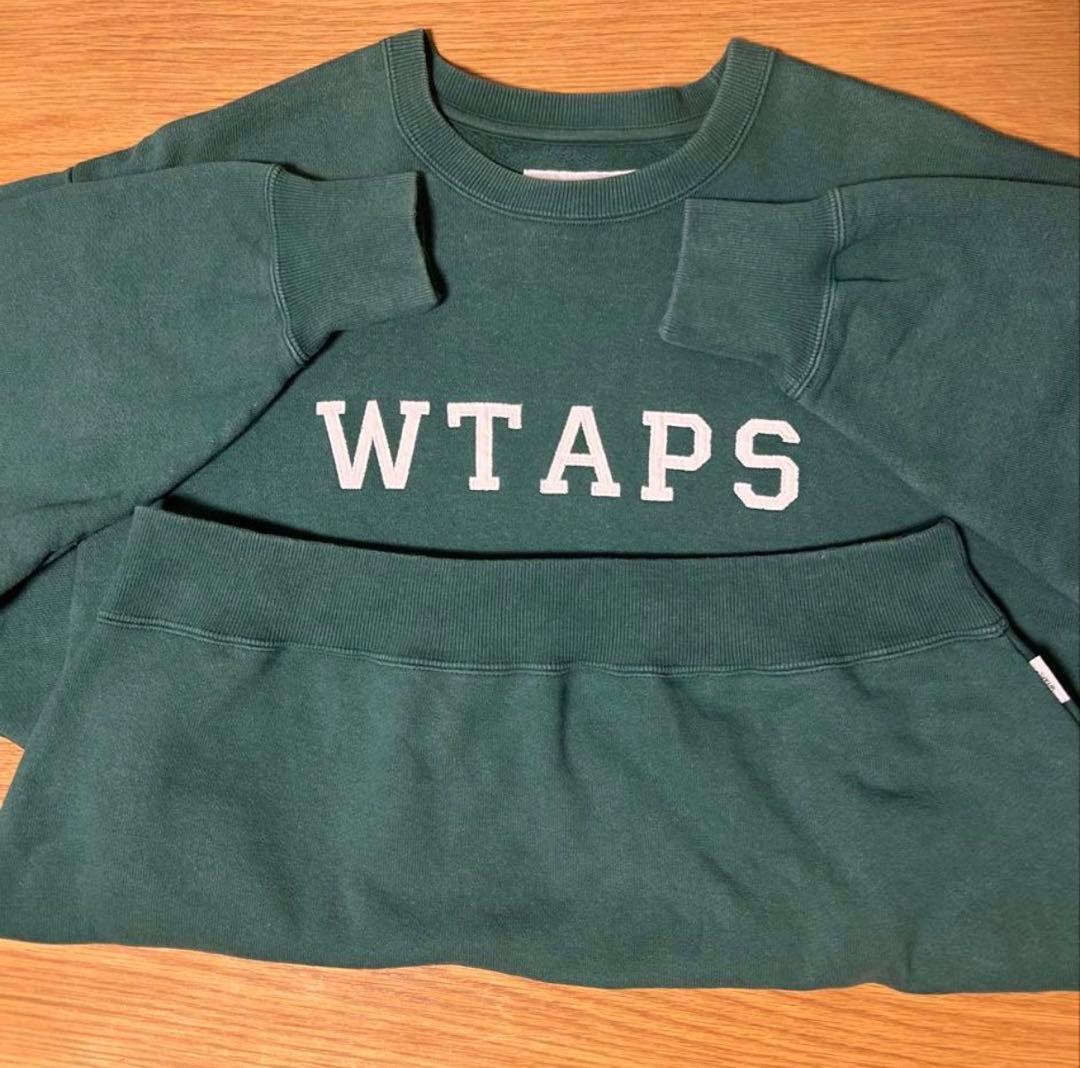 WTAPS スウェット　刺繍ロゴ　COTTON